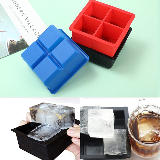 Cubitera de silicona para hacer hielo y caja de almacenamiento