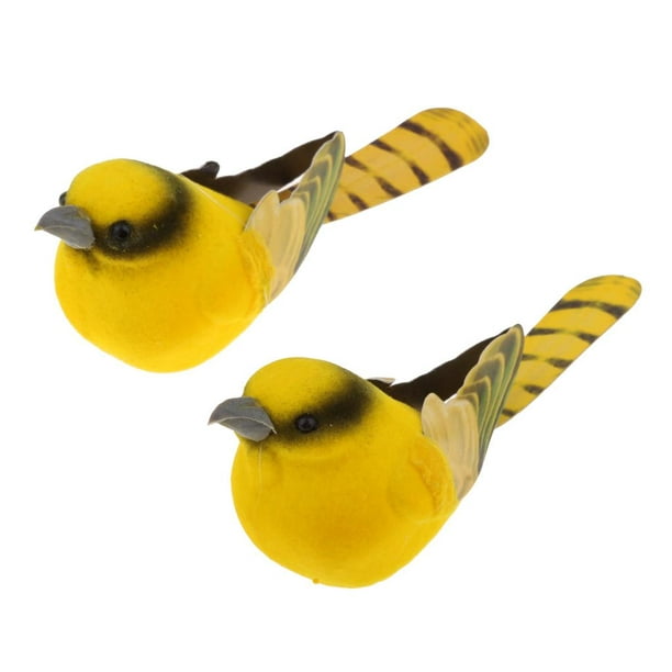 4pcs s Pájaros Decorativos Artificiales Falsos De Espuma Para Decoración  Artesanal De Jardín Macarena Ornamento de la simulación del pájaro