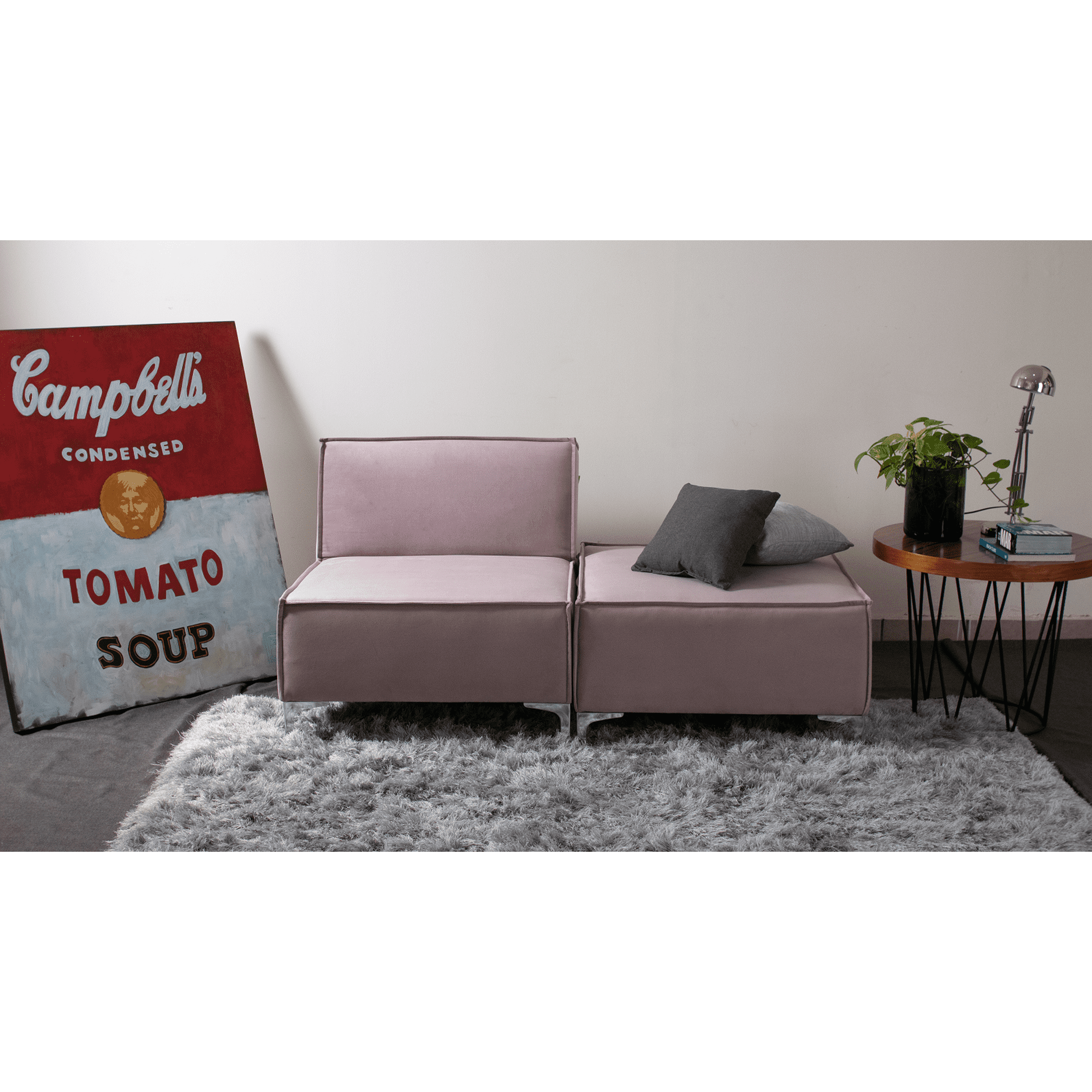 Sofa cama plegable Matrimonial en tacto piel color chocolate con portavasos  Mobydec Sofa cama Element/ Estilo minimalista/sofa cama plegable
