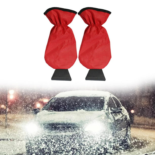 Rascador de hielo con pala de guante, pala de nieve para coche, parabrisas,  coche, SUV, vehículo rojo Macarena Pala de nieve