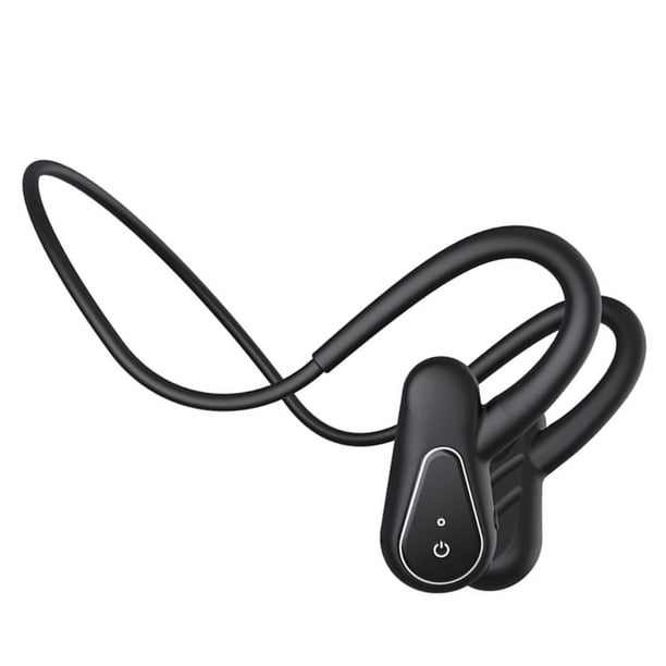 Auriculares de conducción ósea Bluetooth 5.0, auriculares inalámbricos de  oreja abierta con micrófono integrado, auriculares impermeables,  auriculares