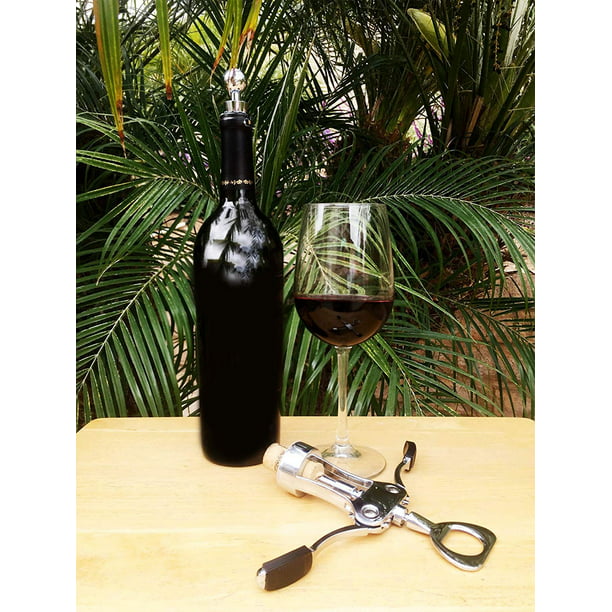 Irfora Abridor de vino eléctrico, abrebotellas eléctrico automático de  botella de vino sacacorchos recargable (acero inoxidable) Irfora Saca  corchos