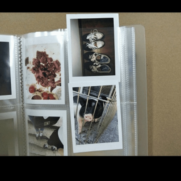 Álbum de fotos de 2 x 3 para cámara instantánea Fujifilm Instax Mini, 288  bolsillos para Polaroid, cubierta de cuero, mini álbum de fotos para