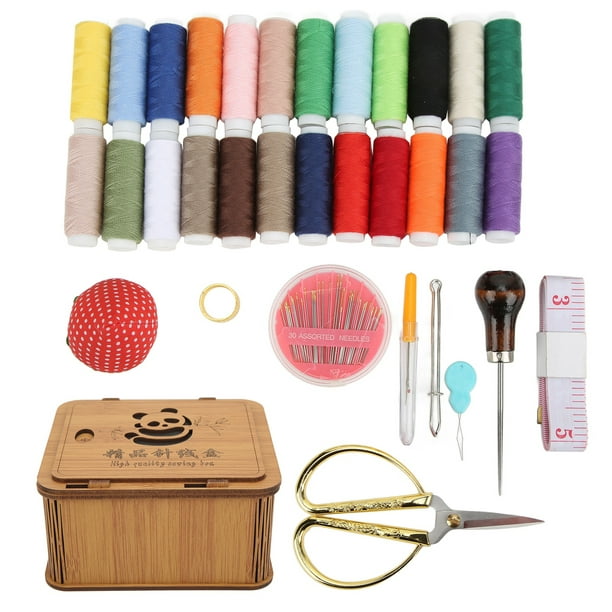 Kit de hilos para coser y marcador textil adhesivo