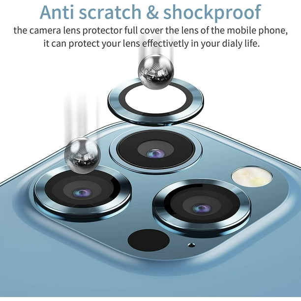 iPhone 13, 13 Pro y iPhone 13 Pro Max - Protector de vidrio para lente de  camara