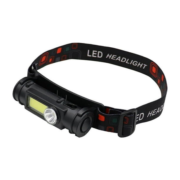 Linterna frontal LED recargable – 3 modos de lámpara LED ultra brillante |  Linterna frontal ajustable impermeable para camping, senderismo, correr