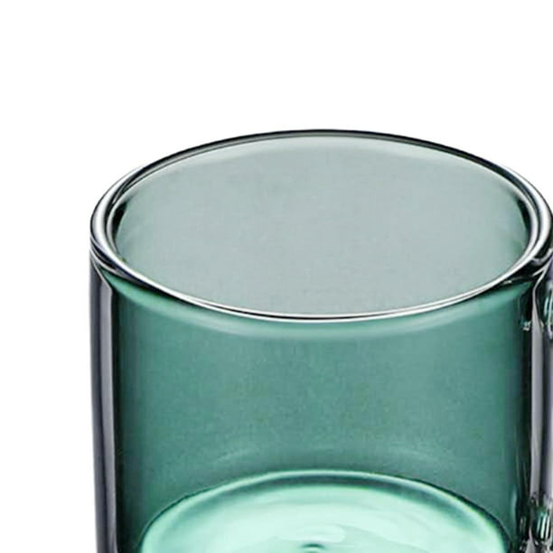 Taza de té de vidrio transparente de tamaño grande de 18 oz 510 ml con  soporte y asa Proveedor