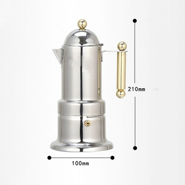 Percolador de Café de Acero Inoxidable Perculador de La Estufa de Café  Expreso Plata Sunnimix Cafetera para expreso en la estufa