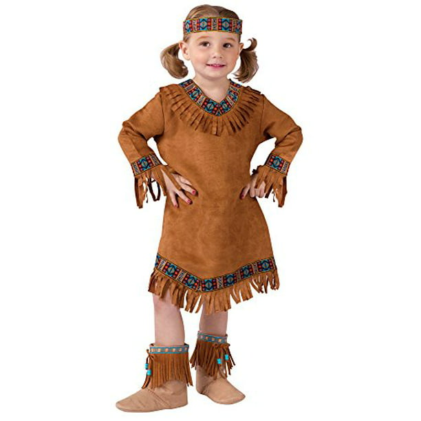 Fun World Costumes Disfraz de nativa americana para niña pequeña, marrón, grande (3T-4T) World 792158011044 | en línea