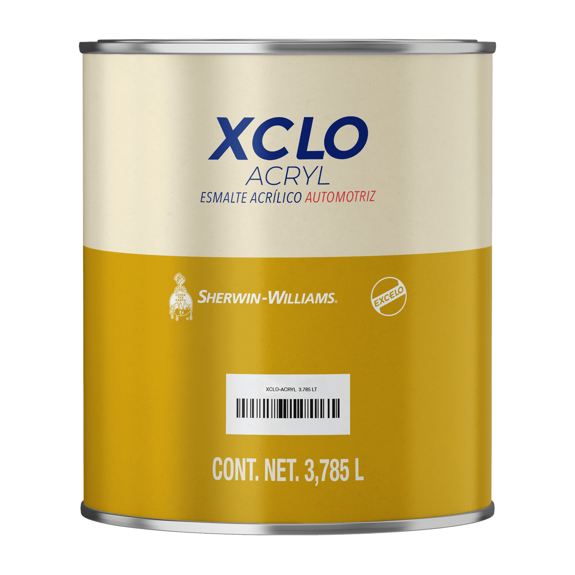 Esmalte Automotríz Sherwin Williams XCLO Acryl Aluminio Armadora Extra