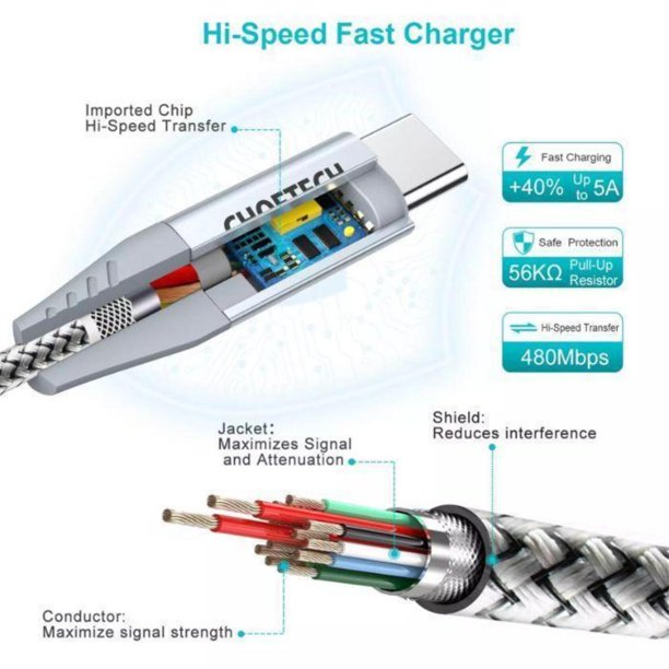 Cable USB Tipo C a HDMI con adaptador de puerto de carga de suministro de  energía de 60 W - Choetech