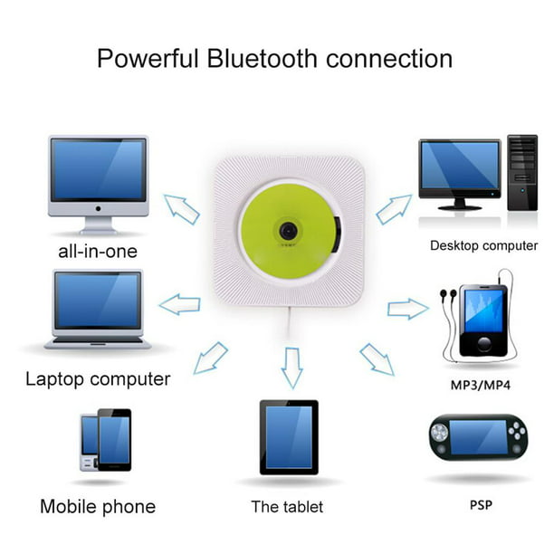 GENERICO Reproductor CD y Radio FM con Bluetooth