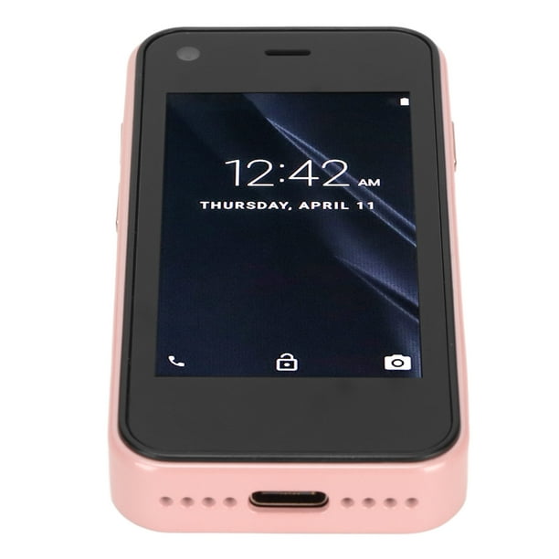Mini Teléfono Inteligente 3G para Android, Teléfono Celular de Bolsillo,  Teléfono Móvil Pequeño Portátil, Mini Teléfono con Pantalla Táctil de 2.5  , Compatible con Internet 3G,(Rosa sakura) : : Electrónicos