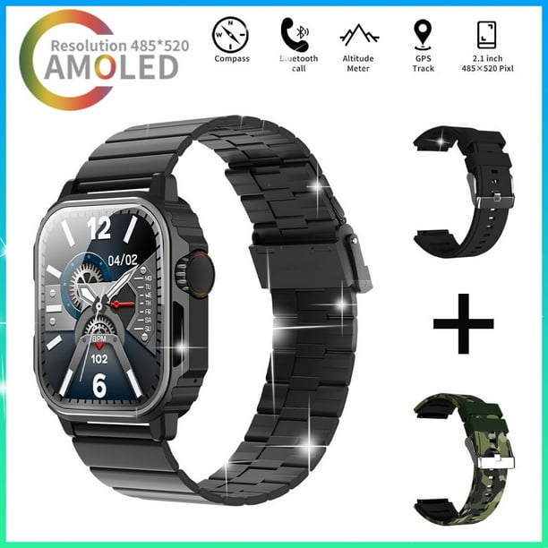 Reloj inteligente TW11 Original, Smartwatch con Bluetooth, llamadas, NFC,  brújula, GPS, deporte, Fitness, Monitor de salud, resistente al agua, para  IOS y Android xuanjing unisex