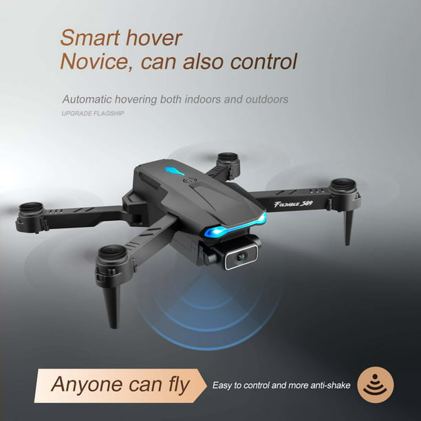 Quadcopter plegable S68 RC Drone con cámara 4K Wifi FPV Cámara dual Drone  Mini Quadcopter de juguete plegable para niños con control de sensor de  gravedad Modo sin cabeza Función de foto