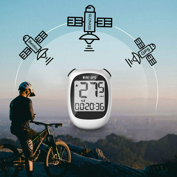 M3 Mini GPS Ordenador de bicicleta, cuentakilómetros inalámbrico para  bicicleta y velocímetro Ordenador de bicicleta IPX5 Ordenador de ciclismo