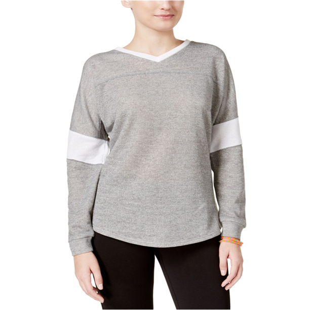 Jessica Simpson Heathered Warm-Up Sudadera para mujer, gris