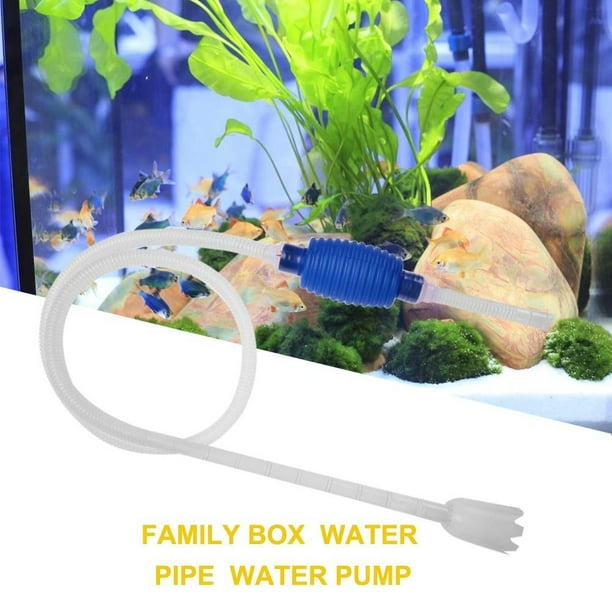 Herramienta de limpieza de de multipropósito Cambiador de agua Limpiador de  acuario Accesorios de de Gloria Sifonador de tanque de acuario