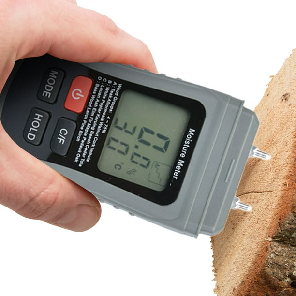 Medidor Digital de humedad de madera, higrómetro de pared