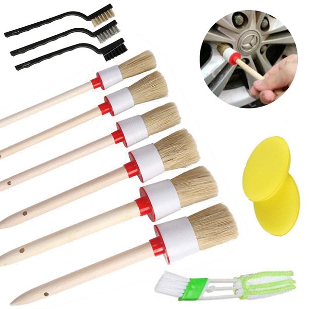 Cepillo Limpieza Coche Pinceles Detalle Coche Set 10 Piezas