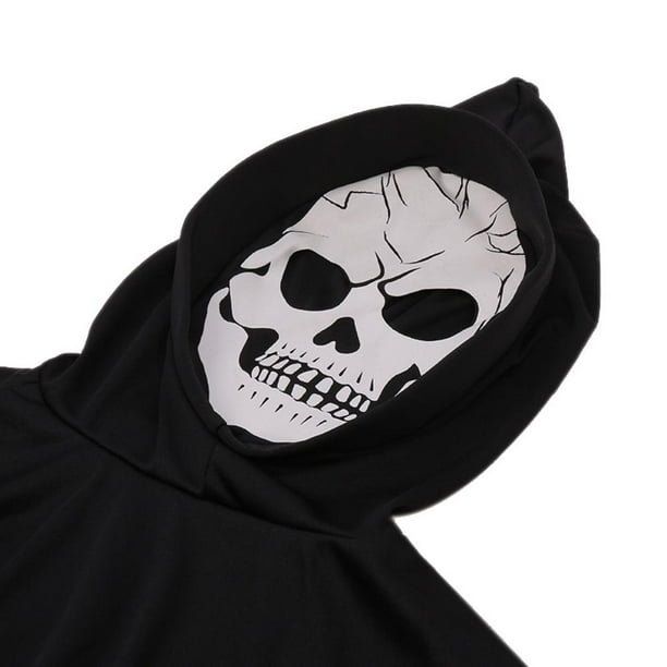 Máscara oculta negra para adultos/adolescentes, disfraz de Halloween
