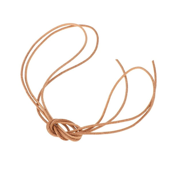 2x Cordón de material cuero Cuerda Cuerda de material cuero para Collar de  Cordón, Bolsas de materia Yinane cordón negro para collar