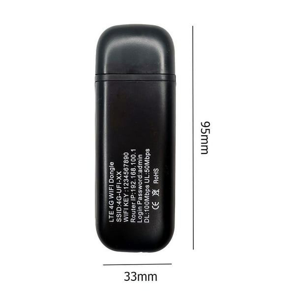 4G USB WiFi Router Módem Dispositivos de Internet móvil Bolsillo WiFi móvil  Alta Portátil 150 Mbps para viajes ículo Coche Fiesta B7 B8 B20 Sunnimix  Módem de enrutador WiFi
