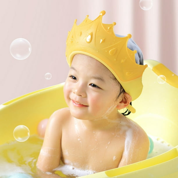 SAYOO Gorro de ducha para bebé en 3 colores con hebilla ajustable en forma  de corona para evitar el reflujo, desvío trasero, gorros de ducha  portátiles para baño SAYOO Moderno diseño moderno