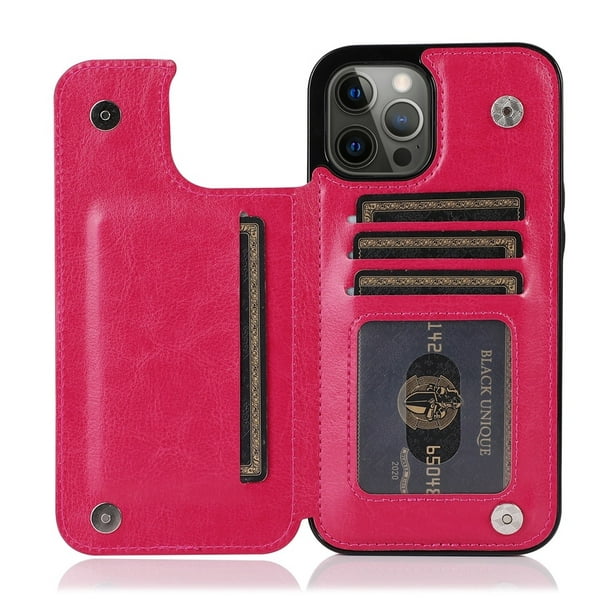 Carcasa Protectora Iphone Xr Tarjetas Función Soporte - Roja con