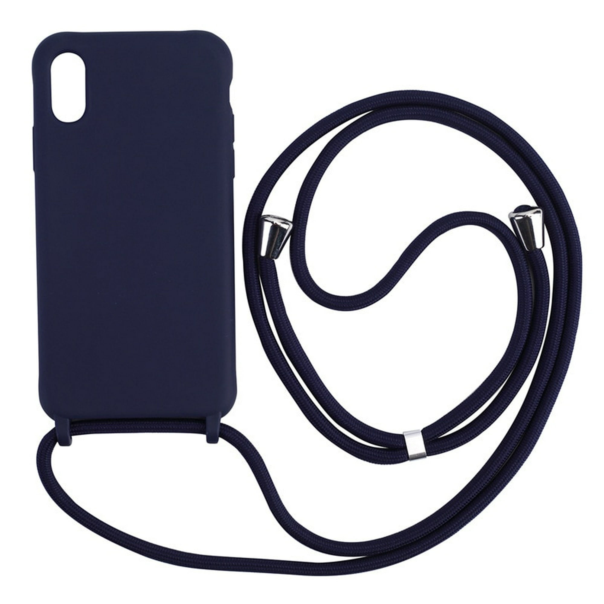 Funda Crossbody Compatible Iphone 15 Pro Max / 15 Ultra con correa de  cordón Cuerda ajustable Silicona líquida suave 15 Pro Max Cover