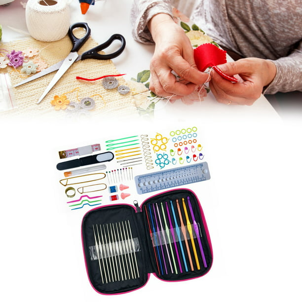 Crochet Kit Crochet Hooks Set Ergonomic Handle Strong Durable Colorful With  Crochet Bag For Beginner ANGGREK Otros