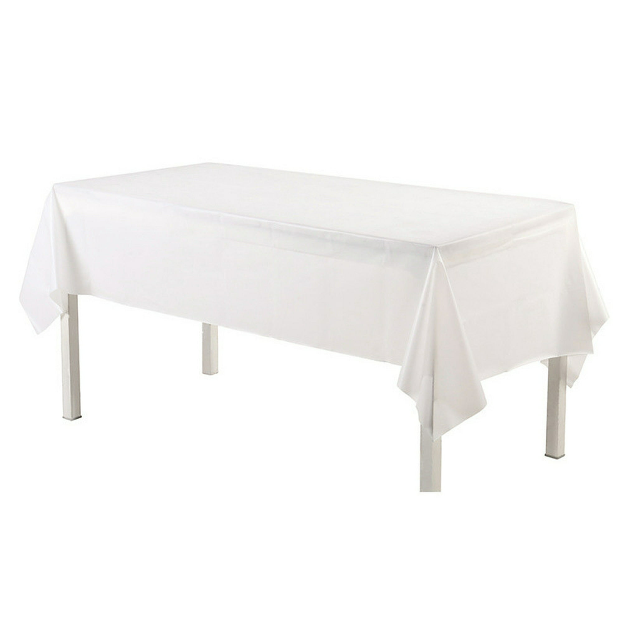 Mantel rectangular blanco de poliéster de 60 x 108 -  México