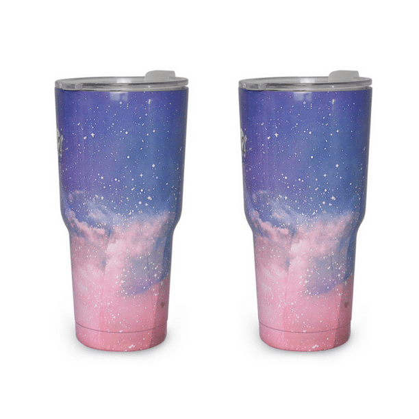 2 piezas Termo vaso para bebidas de 30oz galaxia acero inoxidable ilios  innova cielo rosa