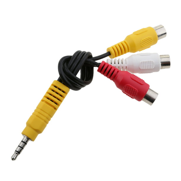 Cable Audio Auxiliar Sonido Plug 3.5mm A 2 Rca Dorado 1.5m