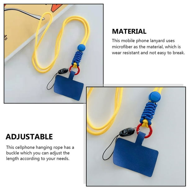 Sidaley Cordón para teléfono móvil, cordón ajustable desmontable