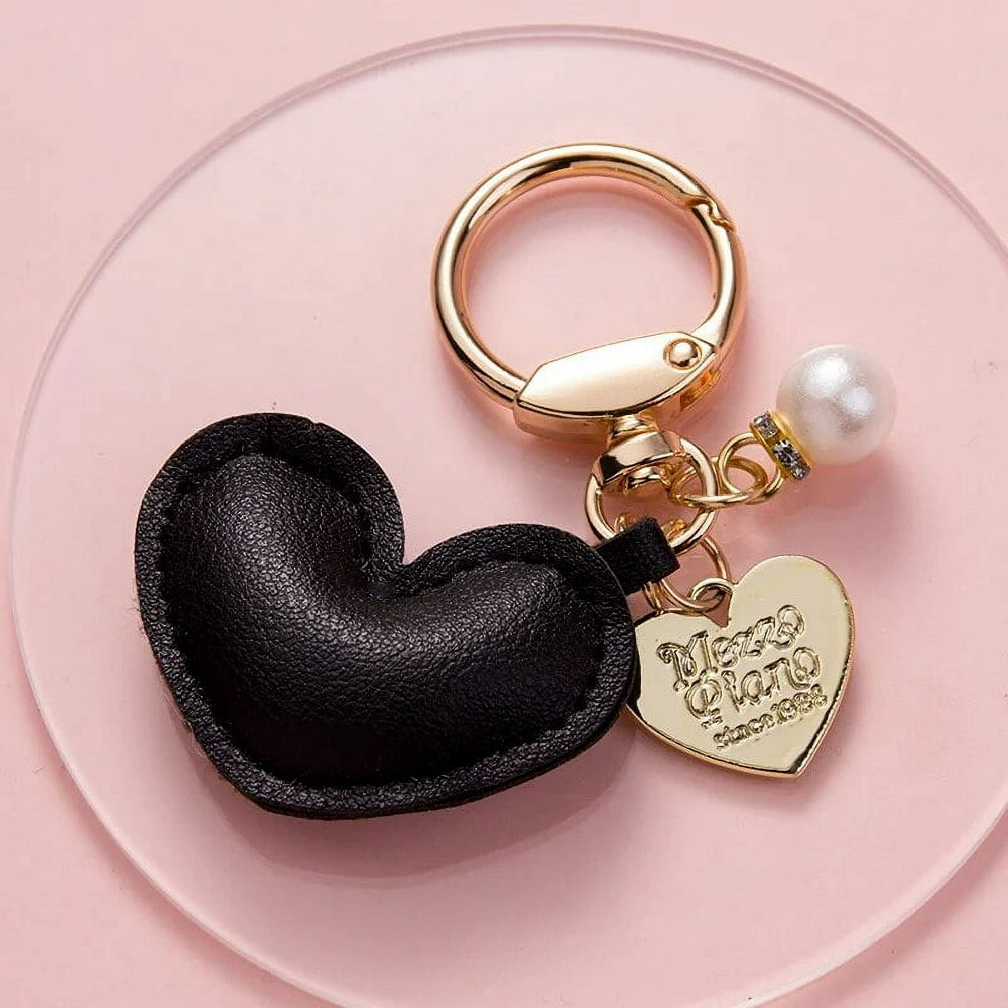 1 llavero de coche para mujeres, pareja, cartera, corazón de amor, llavero  de San Valentín, regalo de joyería, monedero, dije, llavero, bolsa