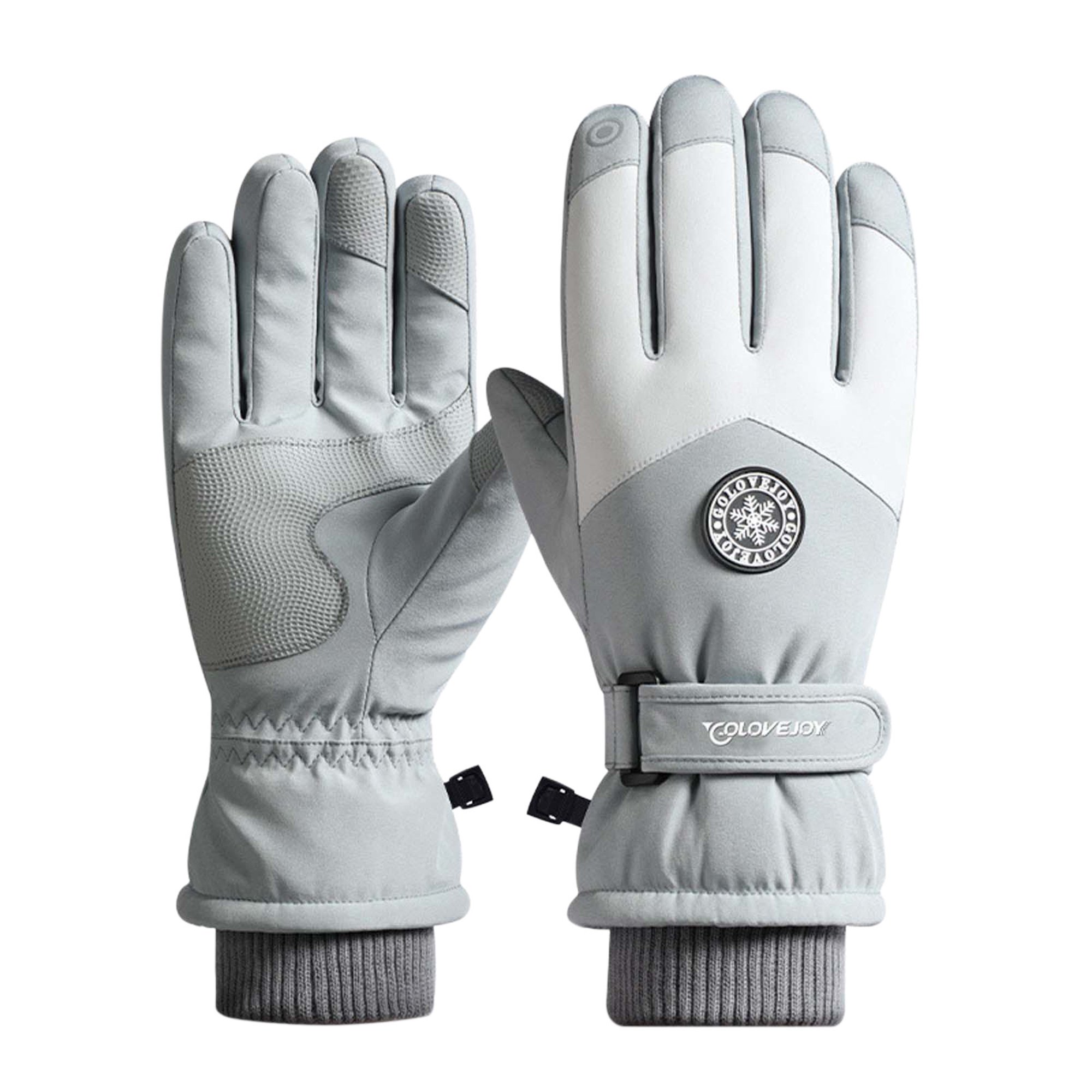 Hestra Guantes de esquí para hombre para hombre: guantes de cuero de 3  dedos para clima frío y invierno