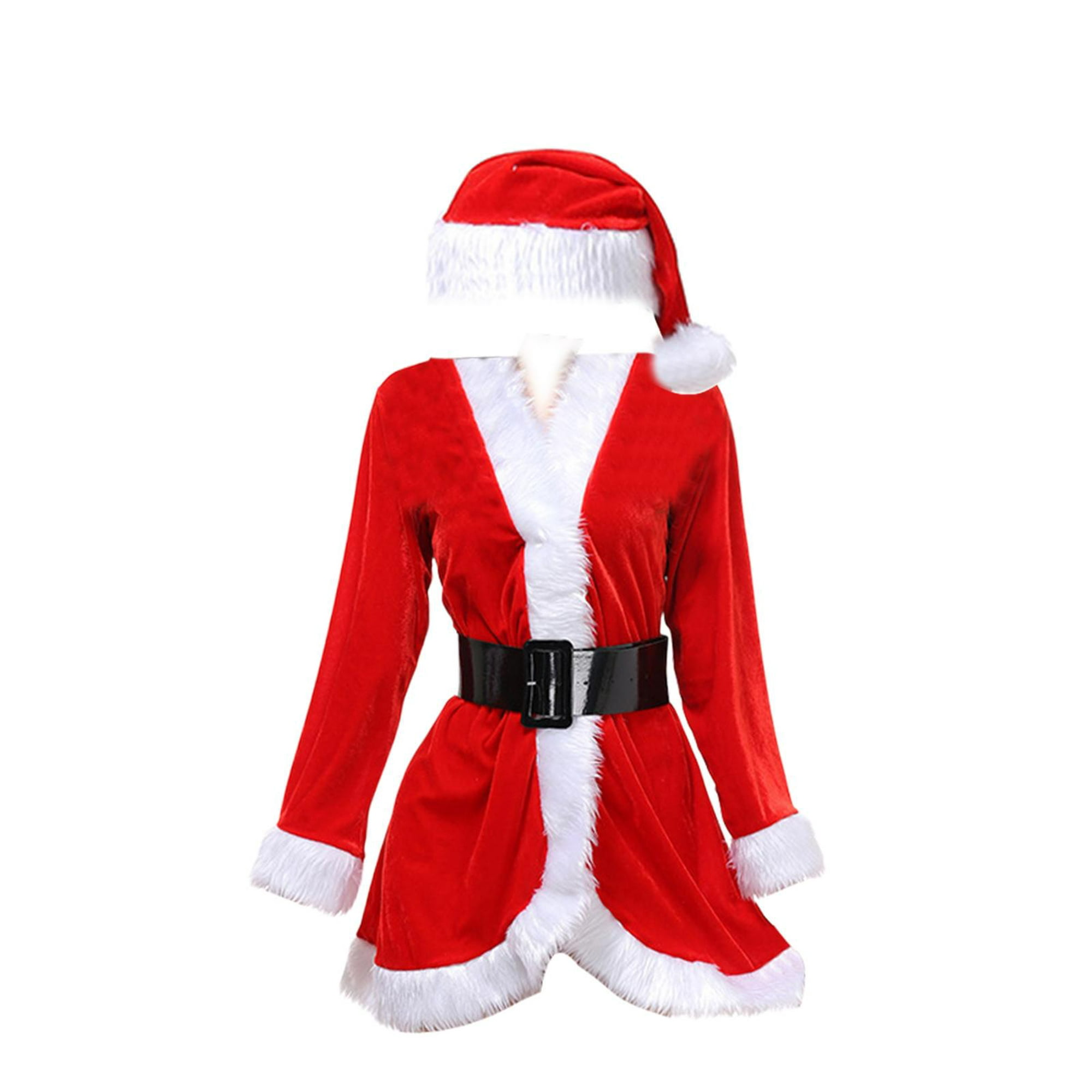 Capa de Santa Claus para mujer, disfraz de Navidad y Halloween, capa roja y  rosa para fiesta de invi BANYUO