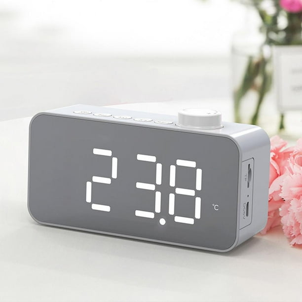 despertador con Bluetooth con puerto de carga USB Baoblaze Radio reloj  despertador