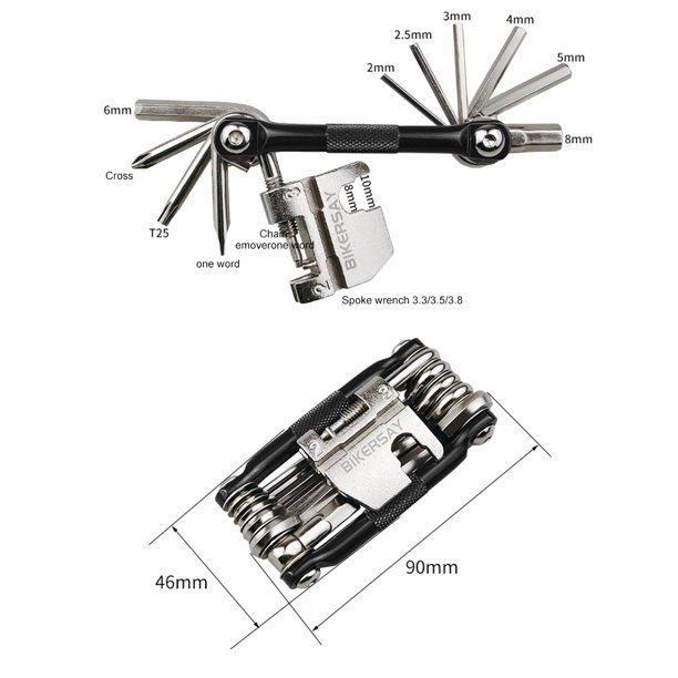 Llave dinamométrica para bicicleta, llave dinamométrica portátil para  ciclismo, bicicleta multifunci BIKERSAY Juego de destornilladores