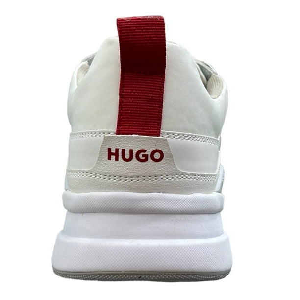  HUGO Zapatillas deportivas sin cordones para hombre, Blanco :  Ropa, Zapatos y Joyería