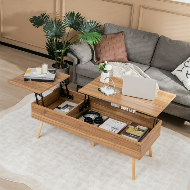 Tipos de mesa auxiliar para el salón: con compartimentos amplios, con  altura regulable o modelos plegables