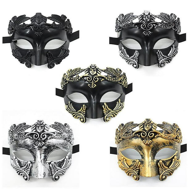 Máscara de mascarada para hombre, máscara de aspecto antiguo para  Halloween, fiesta veneciana, fiesta de máscaras y baile de máscaras