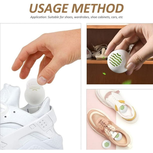 Paquete de 8 bolas desodorantes para zapatos para eliminar olores (aroma  fresco)
