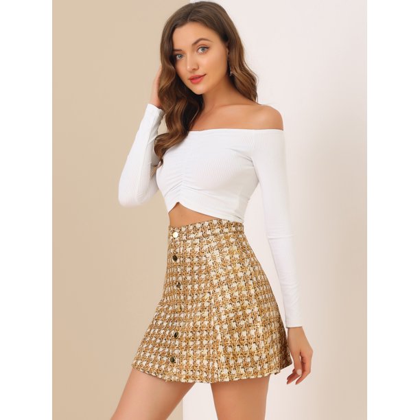 Allegra K Pantalones De Pierna Ancha Para Mujer Con Bolsillos Pantalones De  Trabajo Elásticos De Cintura Alta Beige M Allegra K cierre con botones