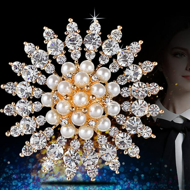Bauhinia-broches elegantes de diamantes de imitación para mujer, broche de  flores de cristal de aleación, Pin de solapa, ramillete, joyería de boda,  ramo, Bisutería - AliExpress