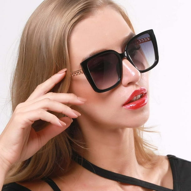 Gafas de Sol Cuadradas Grandes Lentes Moda Para Mujer Anteojos de