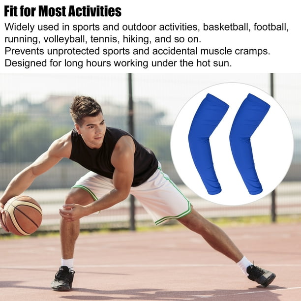 Mangas de brazo de fútbol, ​​almohadilla para evitar colisiones en forma de  panal, mangas de compresión para brazos, hombres y mujeres