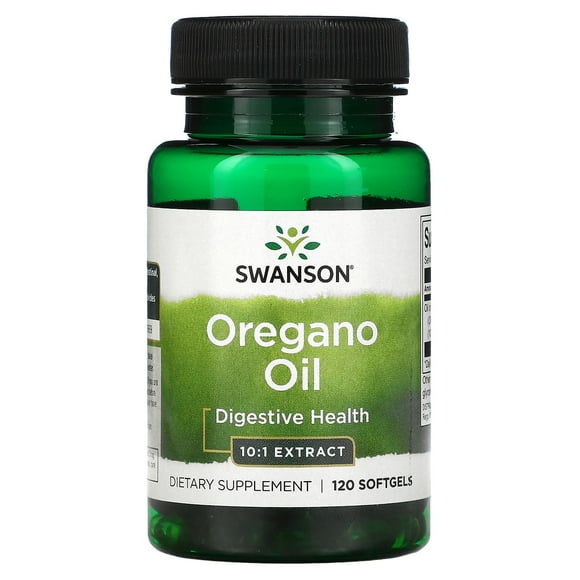 swanson  aceite de orégano 120 cápsulas suplemento para la salud digestiva