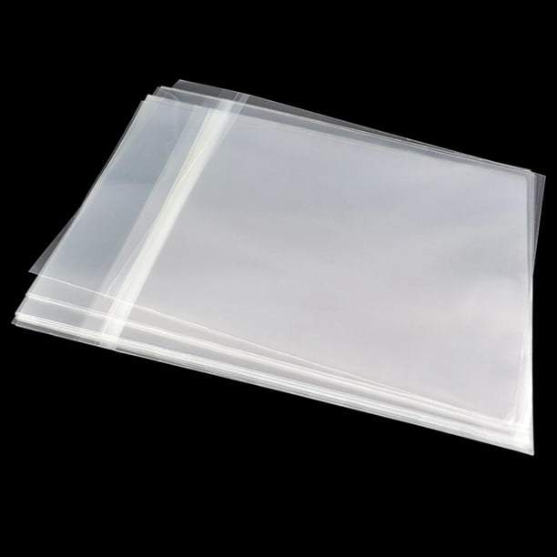 50 Uds. Fundas de disco de vinilo transparente para discos de discos de  repuesto, funda de plástico, carpeta de almacenamiento de plástico